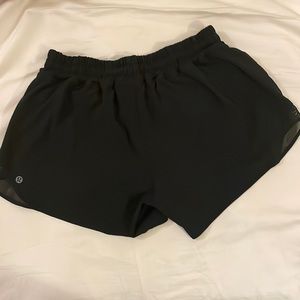 Size 10 Lululemon black shorts.